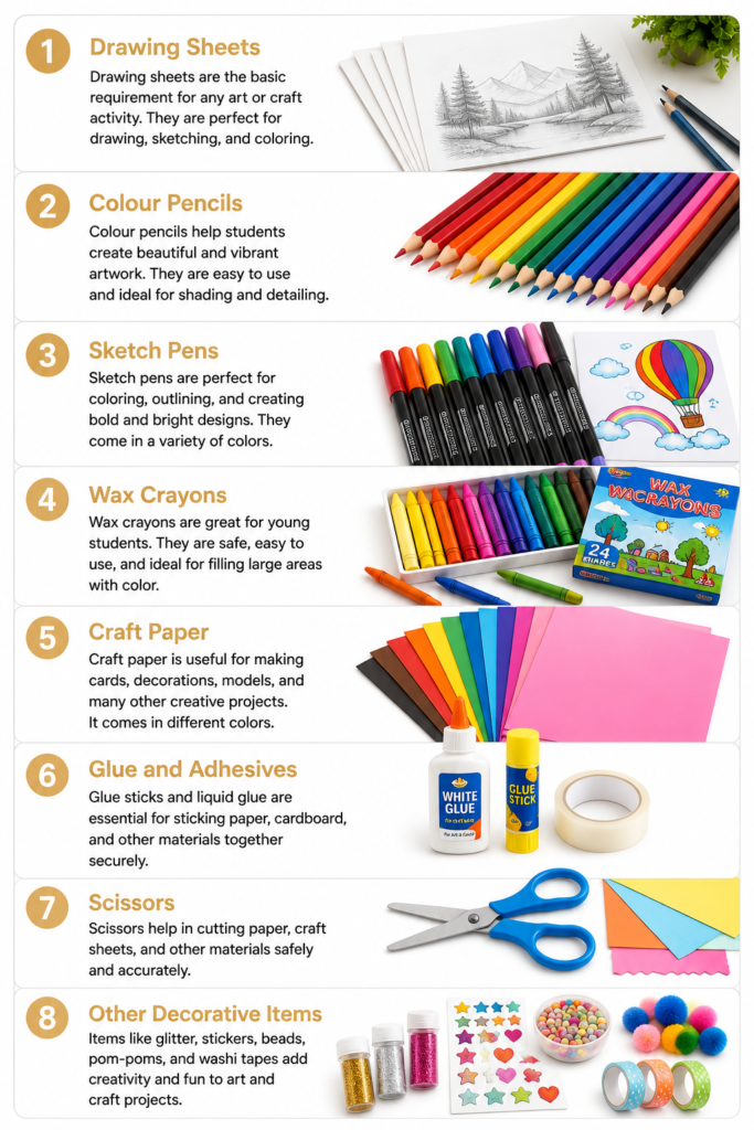 Best art and craft materials for school students